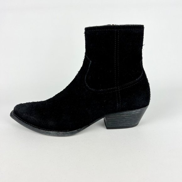 Saint Laurent YSL Lukas Womens Ankle Boots Black Suede Western size EU 36 US 6 - Picture 8 of 16